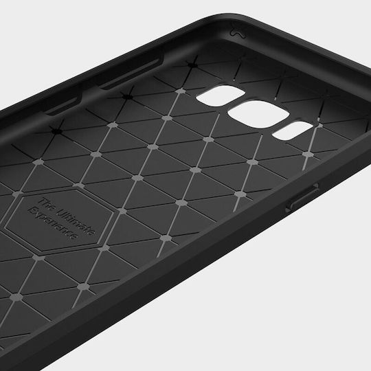 Hurtel Carbon Armor Umschlag Rückseite Kunststoff Schwarz (Galaxy S8)