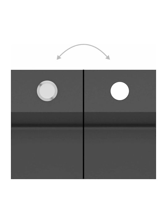 vidaXL Drop-In Spüle Inox Satiniert B55xT44cm Black