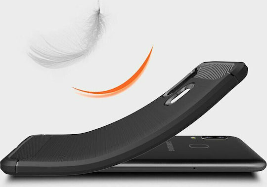 Hurtel Carbon Back Cover Σιλικόνης Μαύρο (Galaxy S20 FE)