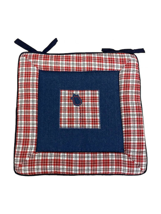 Linea Home Μαξιλάρι Καρέκλας Κήπου Jean Τζιν 40x40εκ.