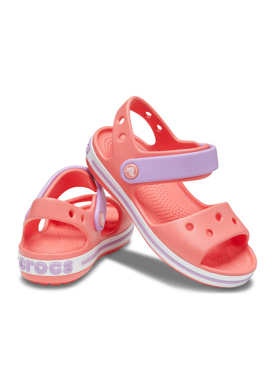 Crocs Παιδικά Ανατομικά Παπουτσάκια Θαλάσσης για Κορίτσι Crocband Πορτοκαλί