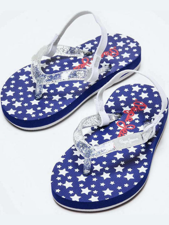 Pepe Jeans Kids' Flip Flops Navy Blue Stars