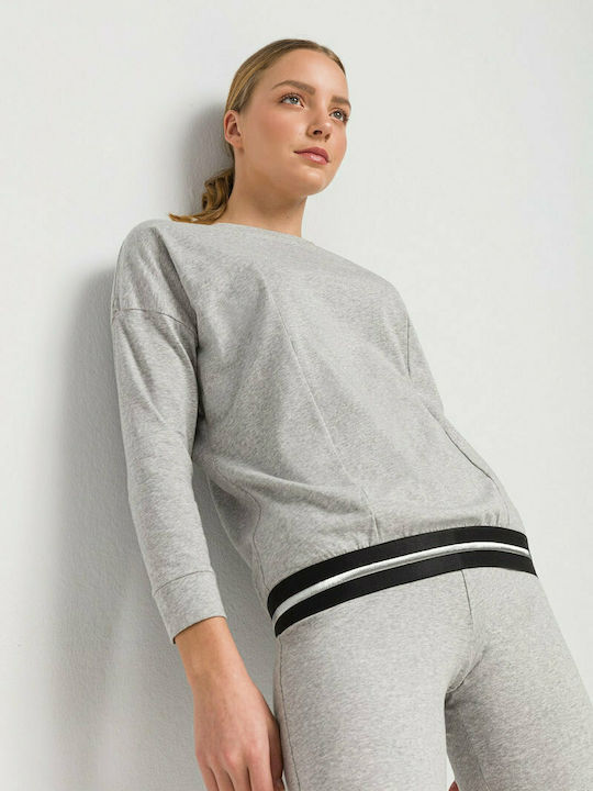 Vamp Winter Women's Pyjama Set Cotton Gray