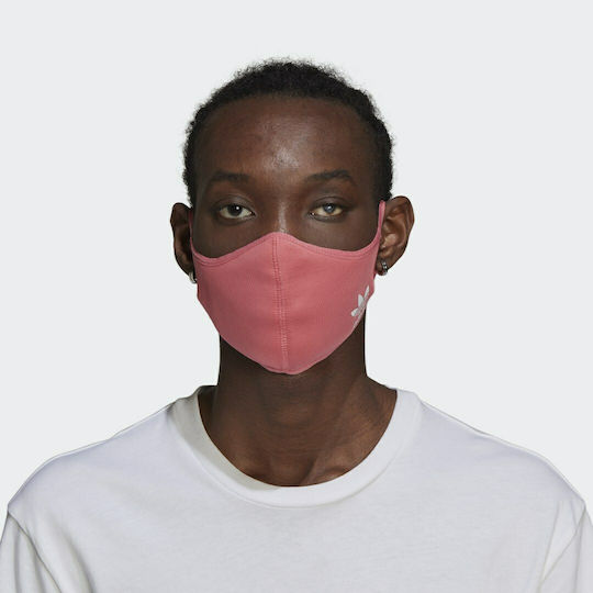 adidas Mască de protecție Țesătură M/L Wild Pink / Hazy Rose / Black H59843 3buc