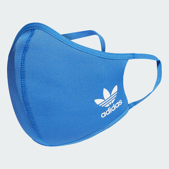 adidas Μάσκα Προστασίας Υφασμάτινη M/L Μπλε H32391 3τμχ