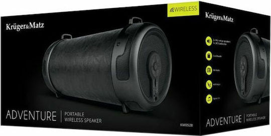 Kruger & Matz Adventure Bluetooth Speaker 4W with Radio and Battery Life up to 2 hours Black