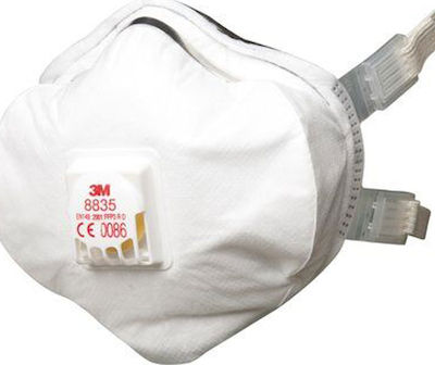 3M Protective Mask FFP3 with Valve White 5pcs