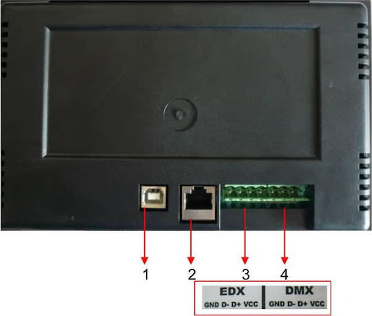 Lite Puter ECP-T04 DMX Controller Κονσόλα Φωτισμού με 512 Κανάλια Ελέγχου Συμβατό Λειτουργικό Windows και Συνδέσεις USB (για PC) / Ethernet