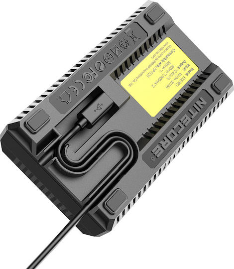 NiteCore Dublu Încărcător de baterii FX2 Compatibil cu Fujifilm