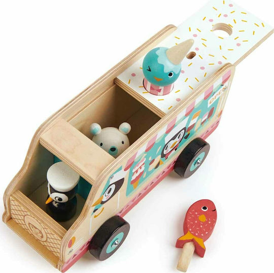 Tender Leaf Toys Wooden Ice Cream Van from Wood for 3+ Years 6pcs