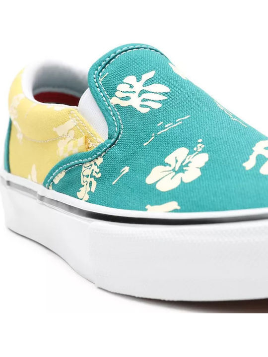 Skate Aloha Γυναικεία Slip-On Πάνινα Marine/Gold