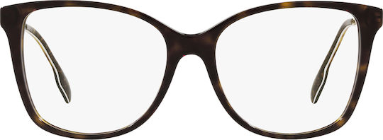 Burberry Plastic Eyeglass Frame Brown Tortoise BE2336 3002