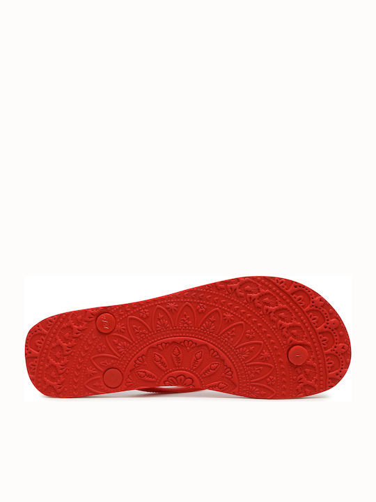Butterfly Women's Flip Flops Red