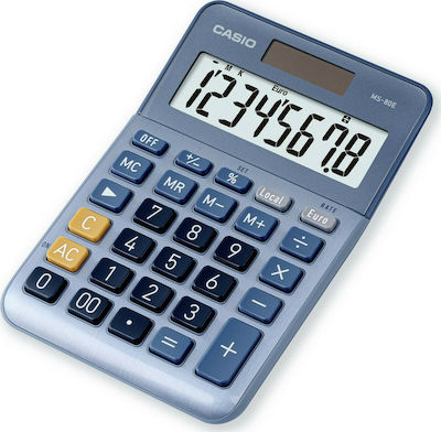 Casio Calculator 8 Digits in Blue Color