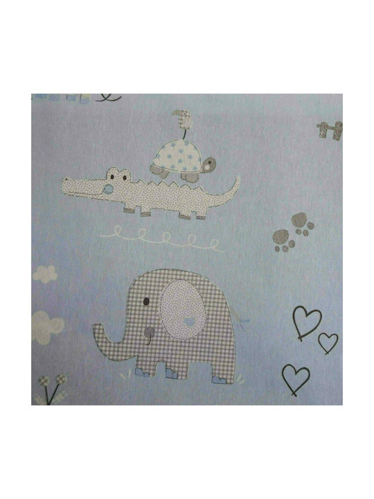 Decocraft Kids Tunnel Curtain Animals Blue 03-403-00407 140x270cm