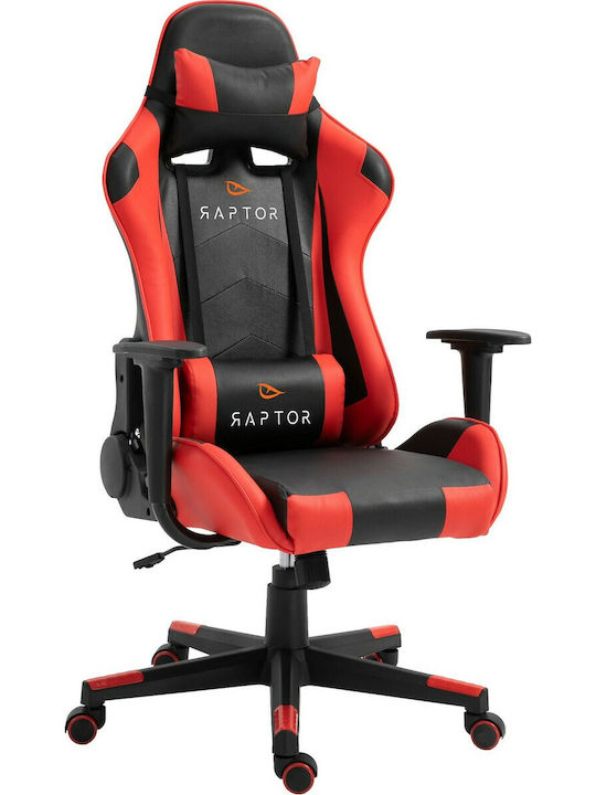 Raptor Alyx Καρέκλα Gaming Δερματίνης Κόκκινη