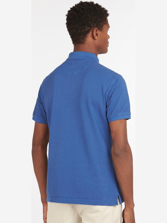 Barbour Ανδρικό T-shirt Polo Μπλε