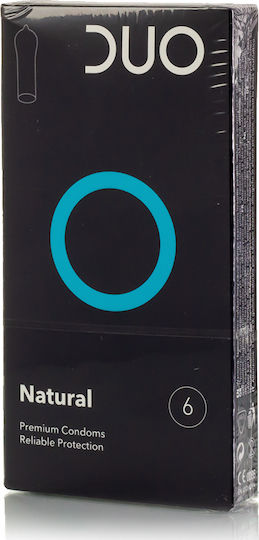 Duo Προφυλακτικά Natural 6τμχ 56mm Natural
