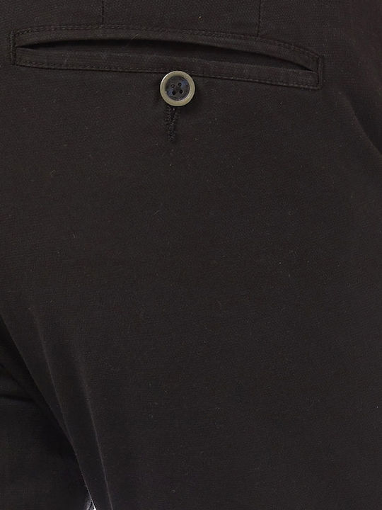 Trousers Chino Elastic in Slim Fit Black