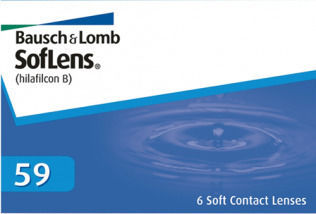 Bausch & Lomb Soflens 59 6 Monthly Contact Lenses Hydrogel