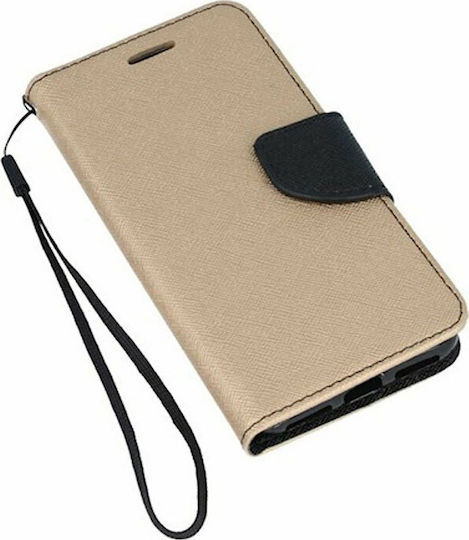 Fancy Wallet Δερματίνης Χρυσό (Huawei P40 Lite)