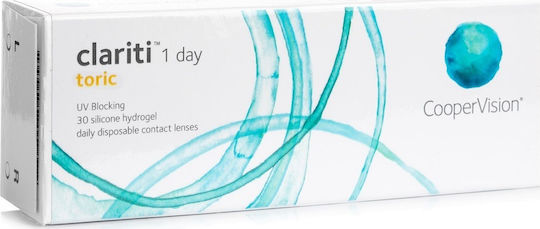 Cooper Vision Clariti 1Day Toric 30 Daily Astigmatic Contact Lenses Silicone Hydrogel with UV Protection