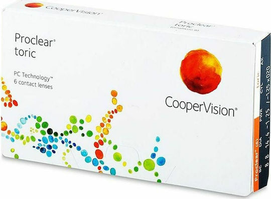 Cooper Vision Proclear Toric 6 Μηνιαίοι Αστιγματικοί Φακοί Επαφής Υδρογέλης
