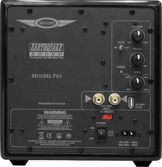 Earthquake MiniME P63 Αυτοενισχυόμενο Subwoofer με Ηχείο 6.5" 500W Μαύρο