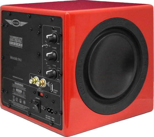 Earthquake MiniME P63 Самоусилващ Субуфер с Говорител 6.5" 500W Червено