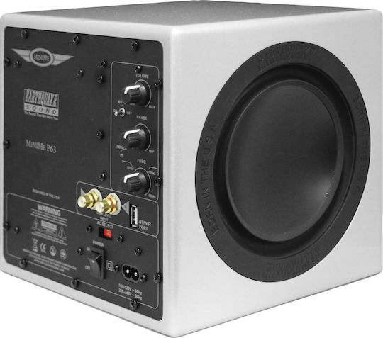 Earthquake MiniME P63 Aktiv Subwoofer mit Lautsprecher 6.5" 500W Silber