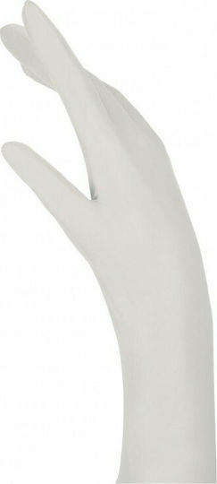 Bournas Medicals Touch Latex Examination Gloves Powder Free White 100pcs