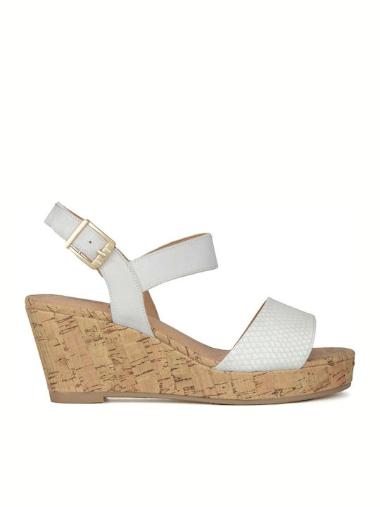 Women's Ankle Strap Platforms Beige