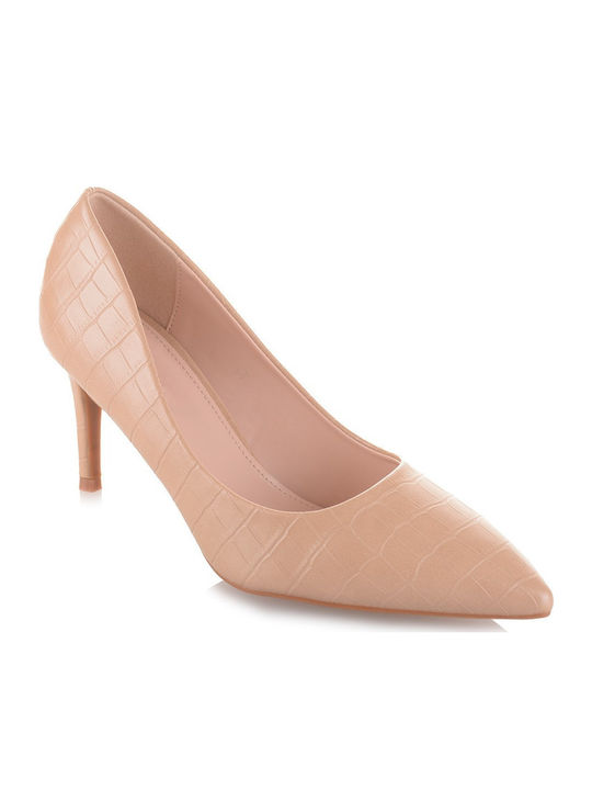 Famous Shoes Pumps mit Stiletto-Absatz Beige