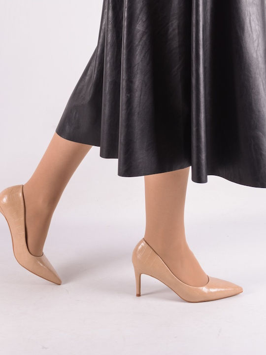 Pantofi cu toc cu Toc Stiletto Bej
