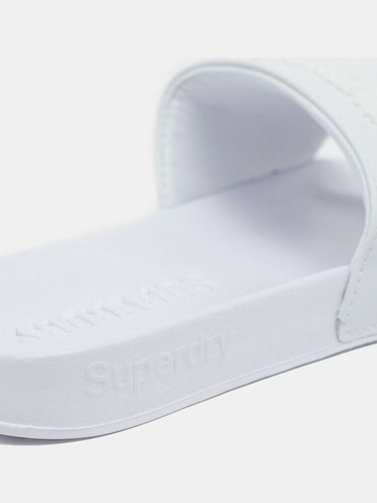 Superdry Slides σε Λευκό Χρώμα