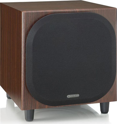 Monitor Audio Bronze W10 Aktiv Subwoofer mit Lautsprecher 10" 220W Braun