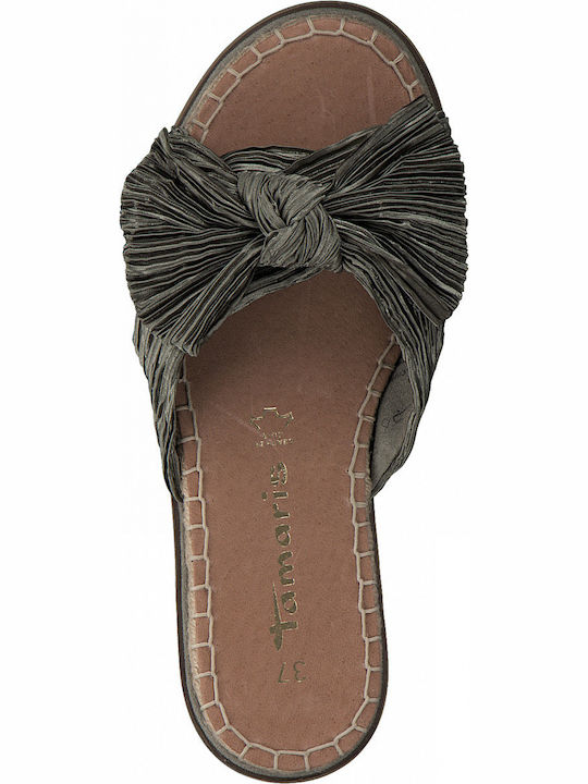 Flache Sandalen für Damen in Grün Farbe