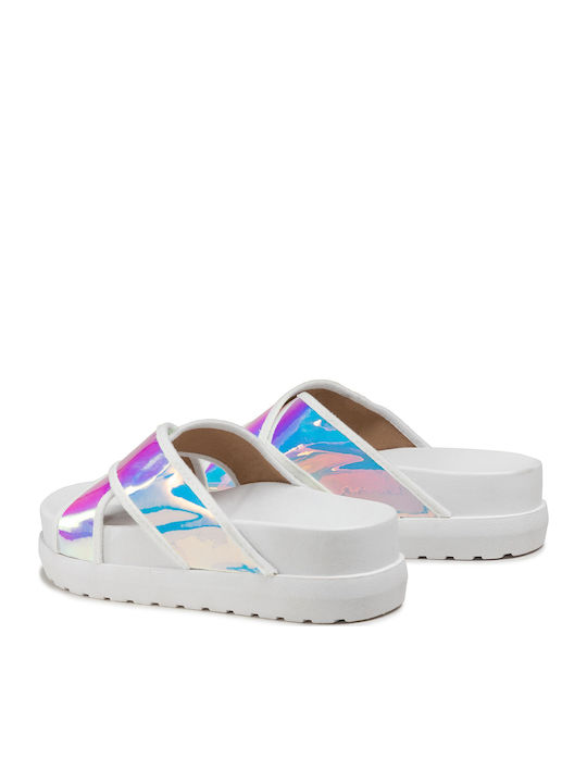 Women's Flat Sandals Flatforms in White Color
