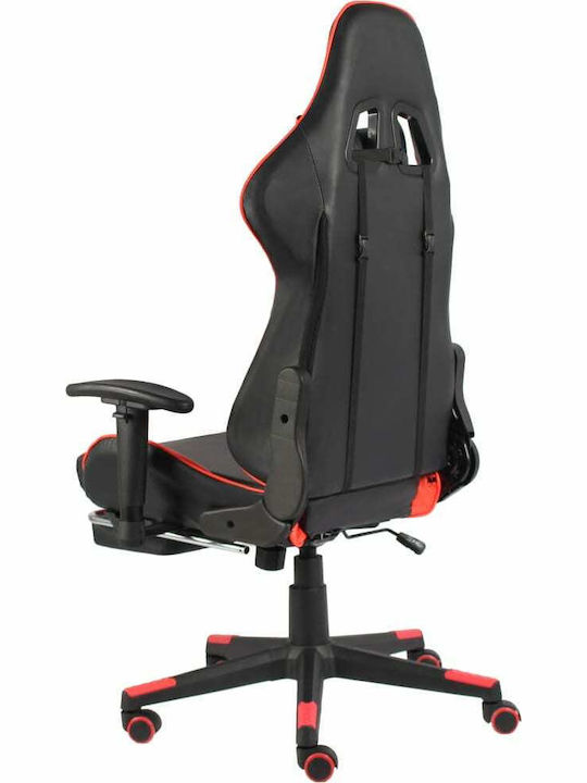 vidaXL 20497 Gaming Chair with Adjustable Arms and Footrest Red