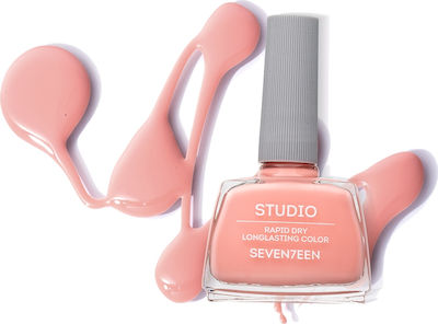 Seventeen Studio Rapid Dry Lasting Color Gloss Βερνίκι Νυχιών Quick Dry Ροζ 127 12ml