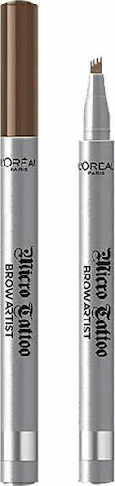 L'Oreal Paris Micro Tatouage Unbelieva Μολύβι για Φρύδια 105 Brunette