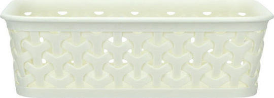 Curver Mystyle Καλάθι Αποθήκευσης Πλαστικό Λευκό 20x14x6cm