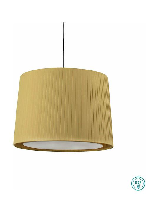 Faro Barcelona Samba Pendant Light Single-Light Bell for Socket E27 Yellow