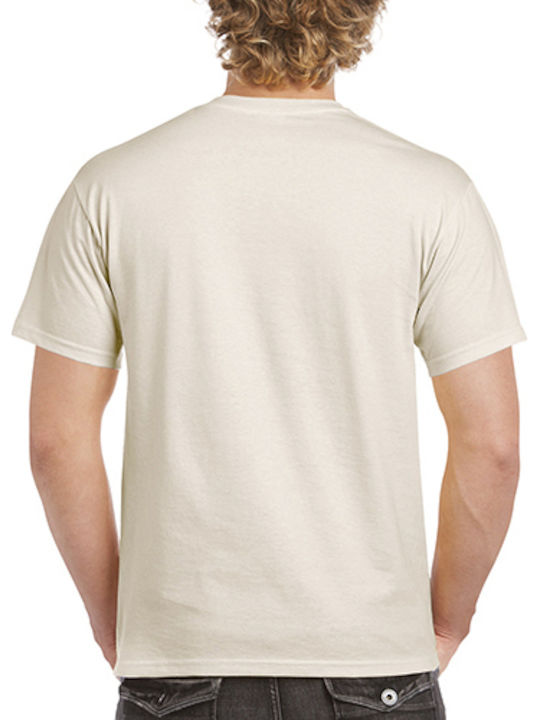 Gildan Men's Short Sleeve Promotional T-Shirt Beige 2000-031