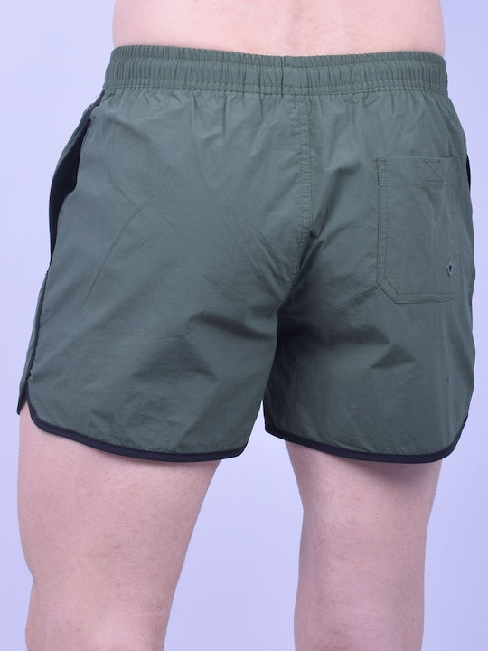 Men's Swimwear Solid Color Khaki Khaki Khaki