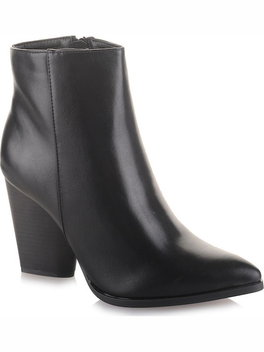 Famous Shoes Women's High Heel Boots Black