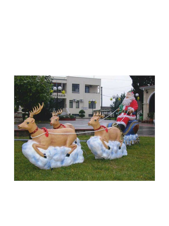 Inflatable Illuminated Santa Claus Electric in Sleigh