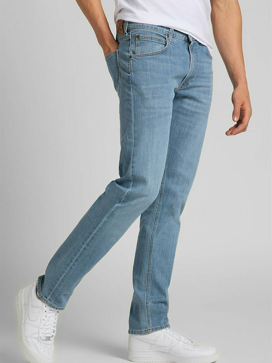 Daren Men's Jeans Pants Elastic with Regular Straight Fit Blue