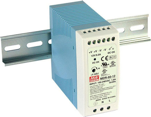 Mean Well DIN Rail Power Supply 2.5A/24V/60W