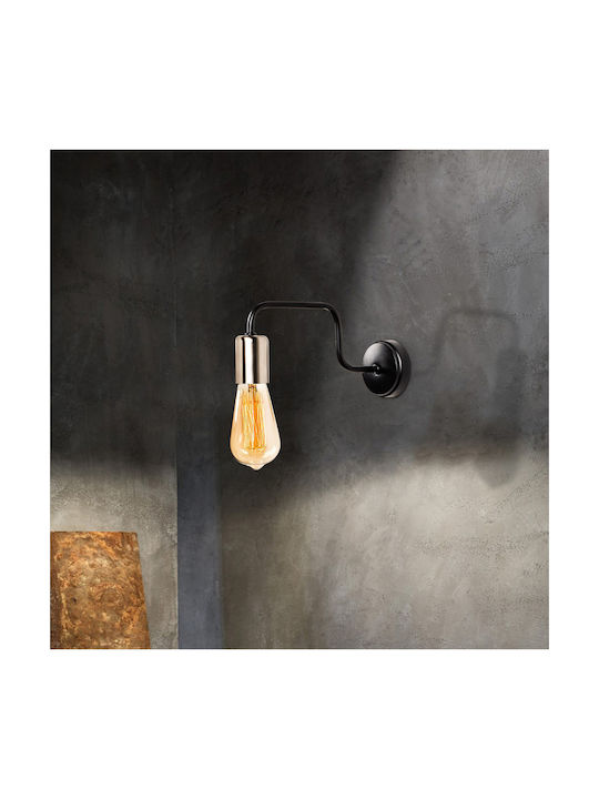 HomeMarkt Φωτιστικό Τοίχου Μαύρο 28x11x4εκ. HomeMarkt Φωτιστικό Τοίχου Μαύρο 28x11x4εκ.
